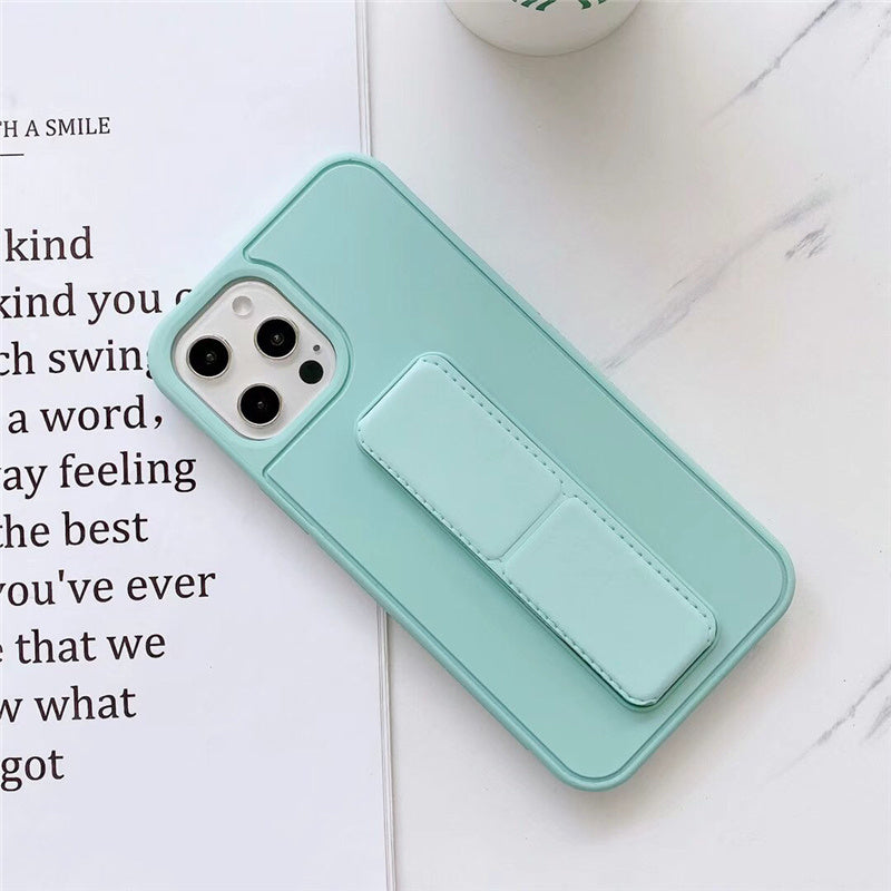 Wrist Strap Phone Case Magnetic Stand Sit Holder Cover