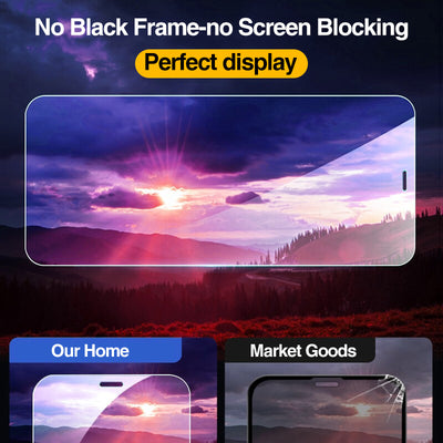 Compatible With Apple, 4Pcs Full Cover Tempered Glass For  12 Pro Max Screen