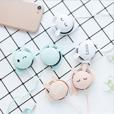 Cartoon sport hanging ear headphones