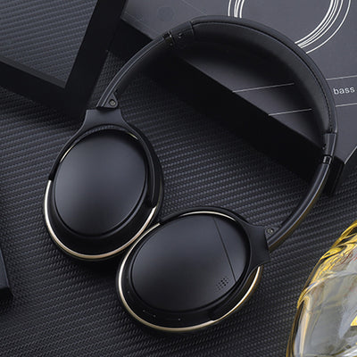 Wireless noise reduction foldable headphones