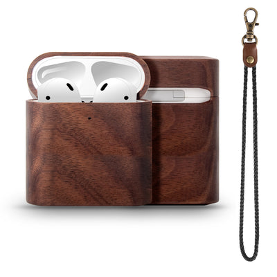 Applicable To  Headphones Case Airpods Protective Case Solid Wood Protective Case