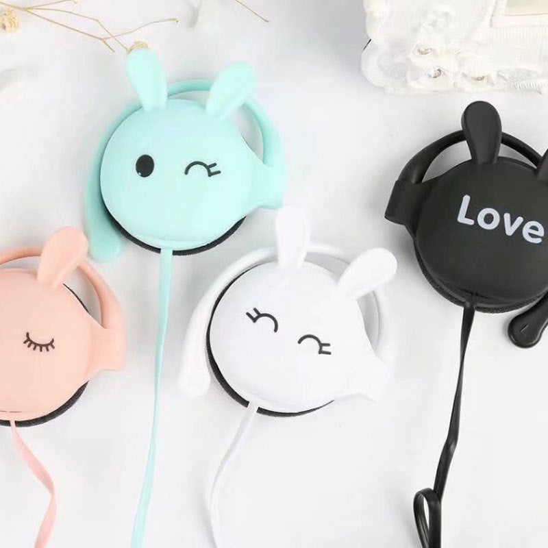 Cartoon sport hanging ear headphones