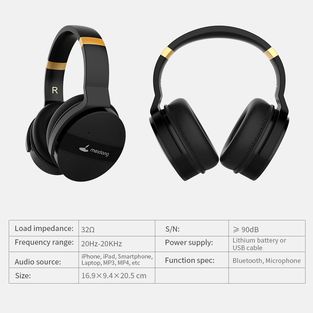 Noise Canceling Headphones Computer Mobile Bass Gaming Wireless Headphones